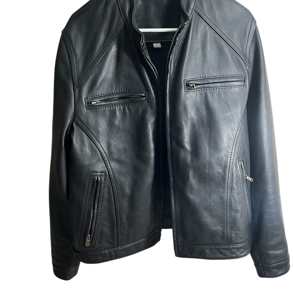 Wilson Black Leather Accessory with Gold Hardware